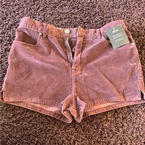 BDG Katie Super High Rise Corduroy Shorts maroon Size 30